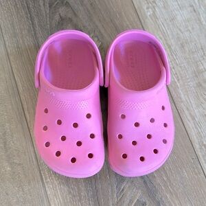 Little Kid Pink Crocs